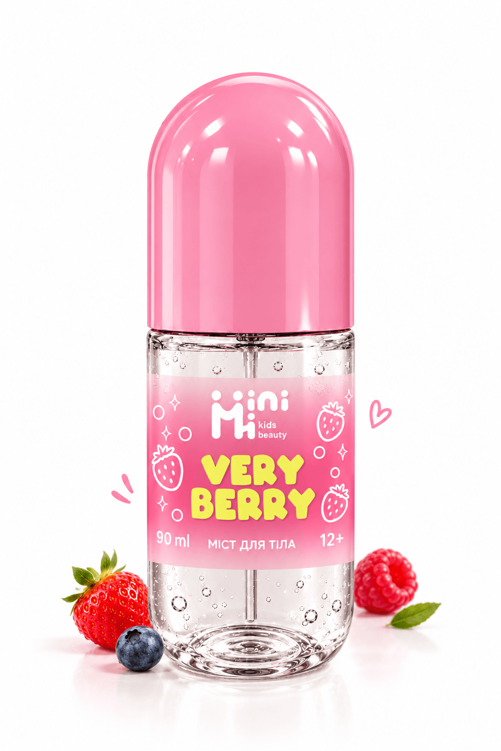 Спрей-міст для тіла MiniMi "Very Berry" 90 мл — ягідний аромат, зволожуючий